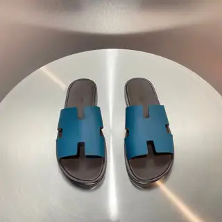 Hermès Classic H Slippers ~ High-end men’s sandals• beach shoes slippers ~ counter
