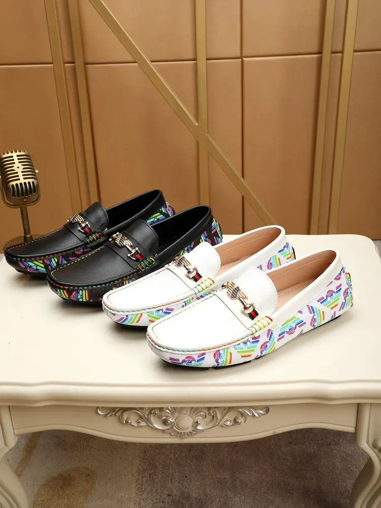 Armani top-grade new men’s leather shoes Sold simultaneously in the counter Upper Italian