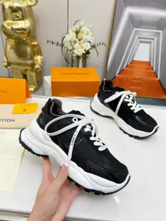 Louis Vuitton Run 55 sneakers combine mesh fabric