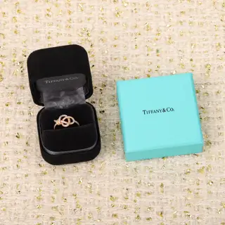 Tiffany full diamond key ring
