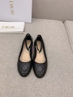 Dior diamond pearl flat shoes