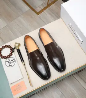 Hermès business leather shoes Material: original soft calfskin