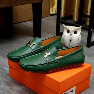 Hermès classic slip-on shoes 1:1 mold opening Original quality Using imported cowhide