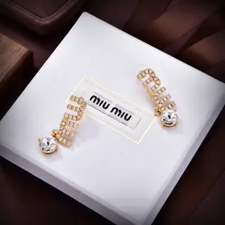 The latest miumiu earrings from the Paris show