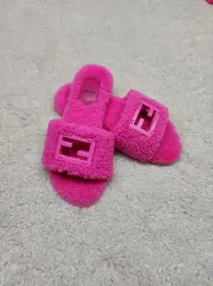 Fendi wool slippers 2024 latest colors official synchronization size 35-42
