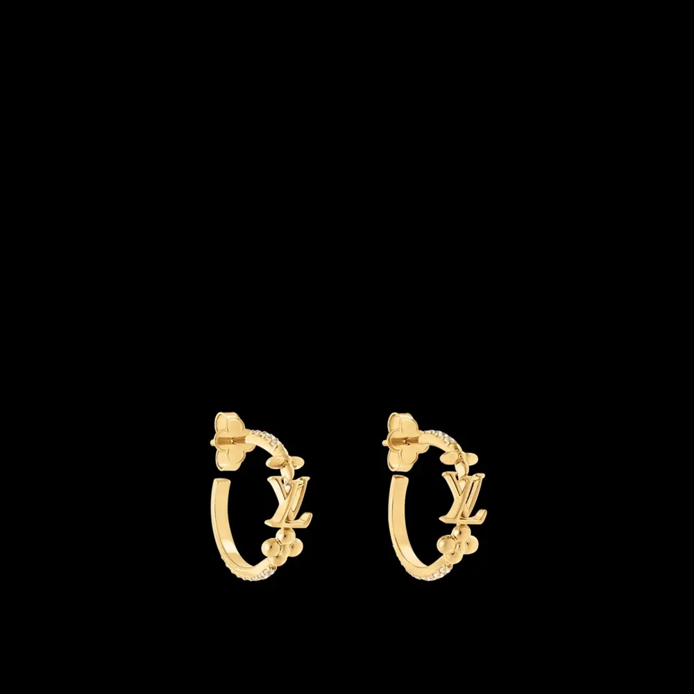 Louis Vuitton letter earrings