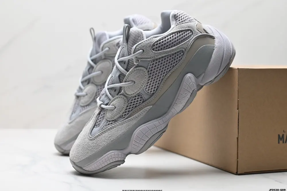 Adidas originals Yeezy 500 Bone White mesh synthetic leather fashionable casual comfortable GX3606
