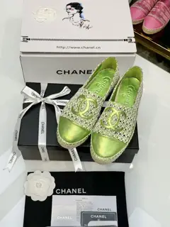 Chanel fisherman shoes new color woven