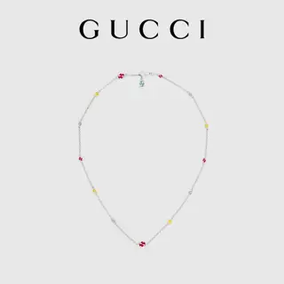 New GUCCI Interlocking Double G Colorful Enamel Bracelet Necklace Set Stars Same Style