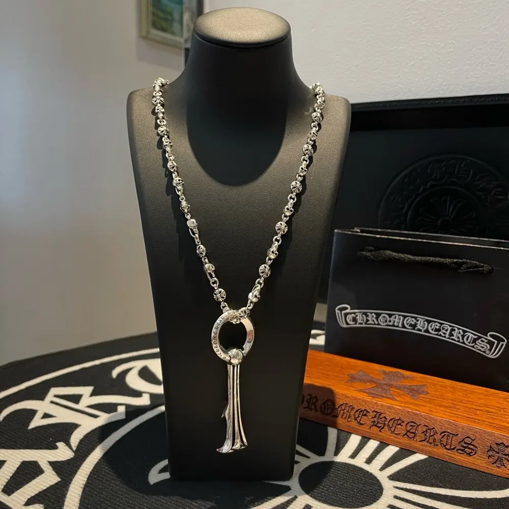 Chrome Hearts vintage cross skull necklace