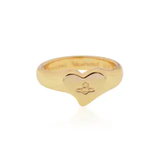 Vivienne Westwood polished small heart ring-gold