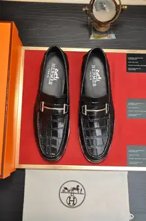 Hermès business leather shoes imported cowhide + sheepskin lining Extraordinary texture