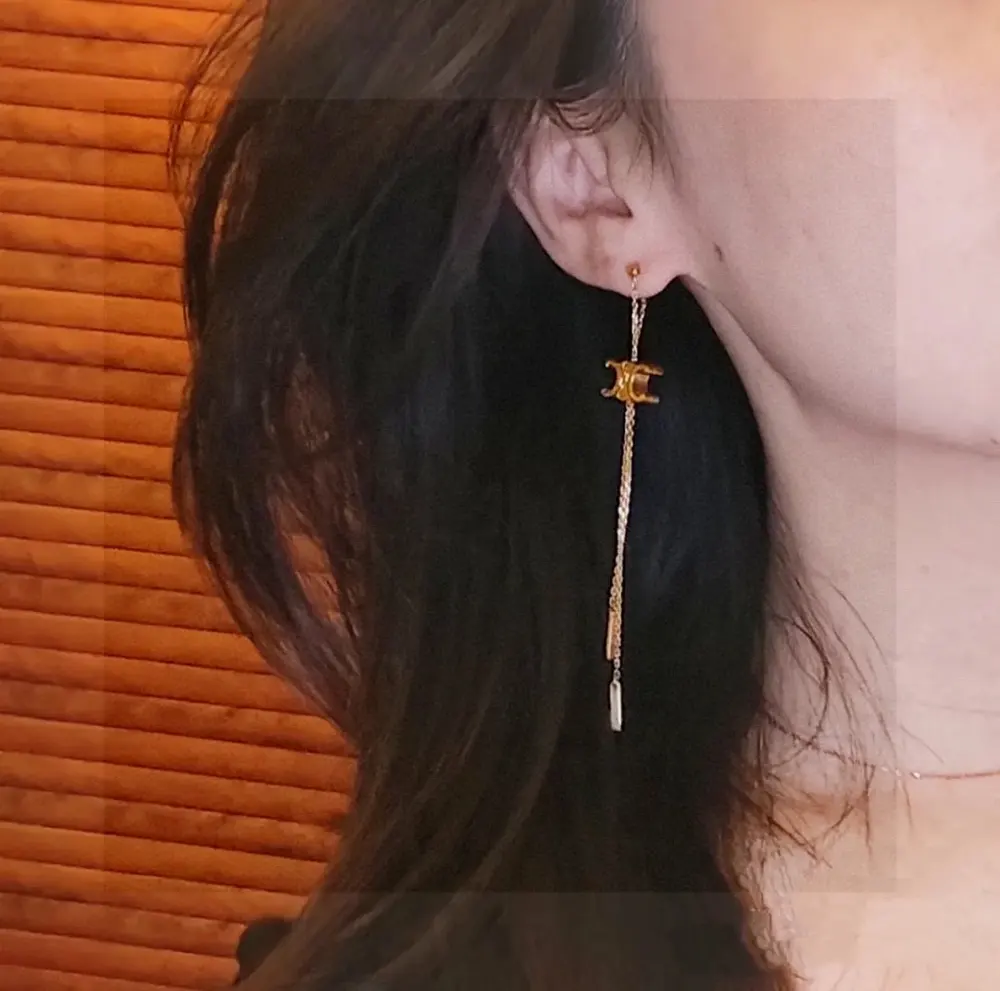 Celine vintage tassel earrings