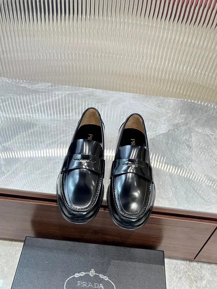 Prada casual leather shoes