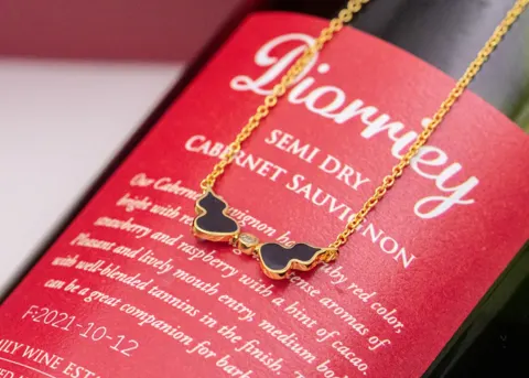 Qeelin Kirin Mini Black Gourd Necklace Bracelet Earrings