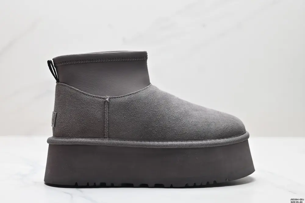 UGG Zhou Dongyu same style thick-soled snow boots for women 2024 new style leather and fur