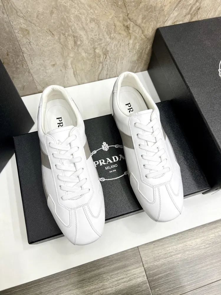 Prada Men’s Leather Casual Sports Shoes