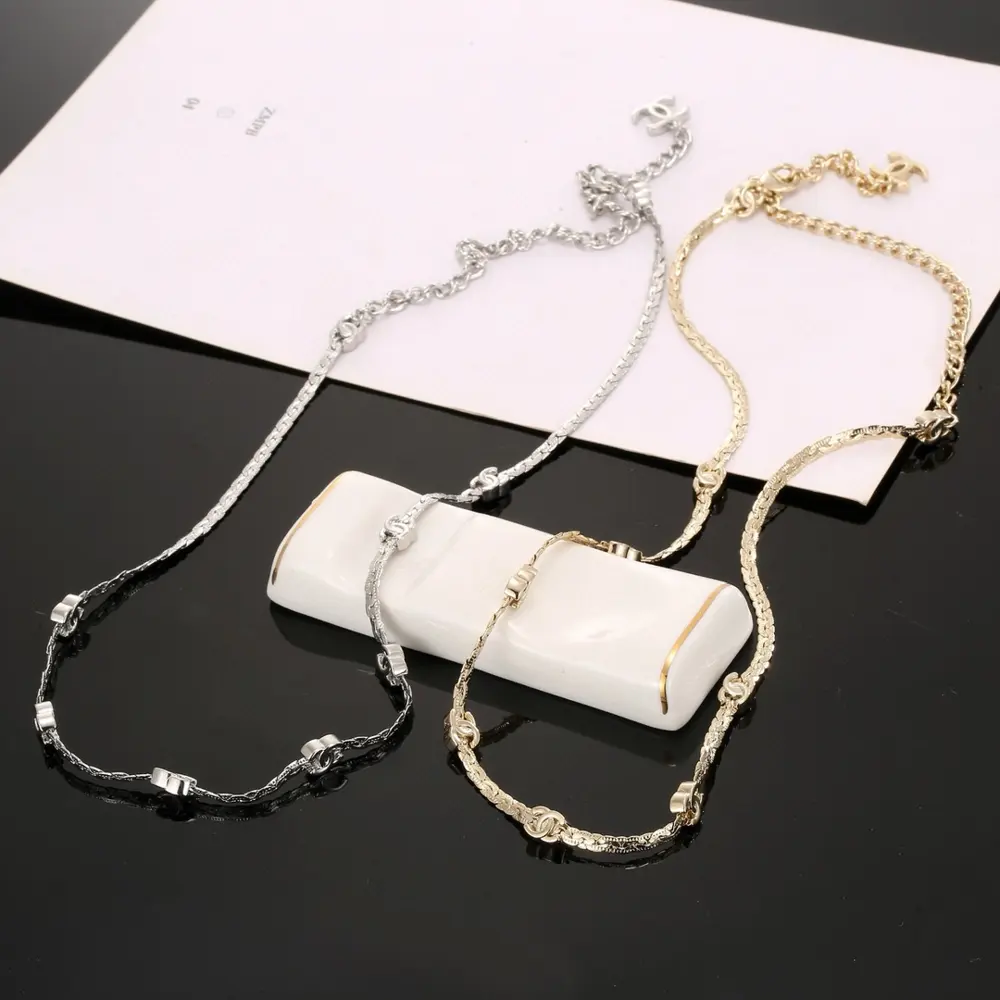Chanel Double C snake bone necklace