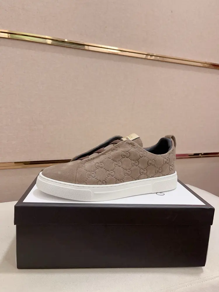 Gucci casual shoes upper Imported cowhide official website 1:1 fabric