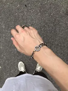 Gucci Arabic Engraving Double G Lobster Clasp Couple Bracelet