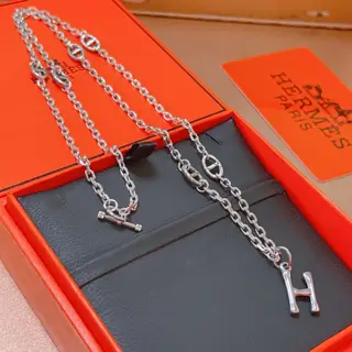 HERMES Necklace Pig Nose Necklace Series Jewelry Imported Customization. High-end Chain