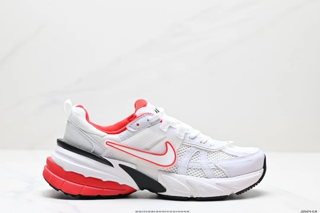 Nike V2K RUN running shoes retro style mesh breathable sports shoes Grey and silver FD0736