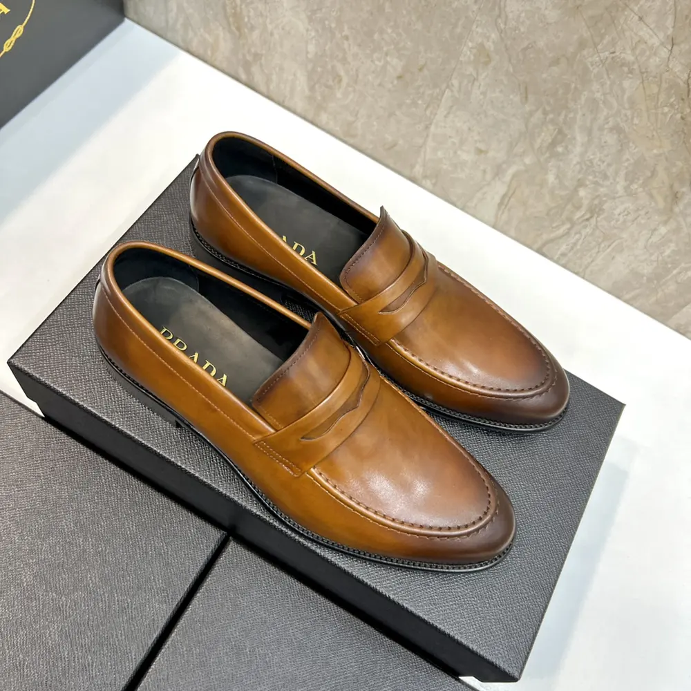 Prada Men’s Fashion Casual Leather Shoes