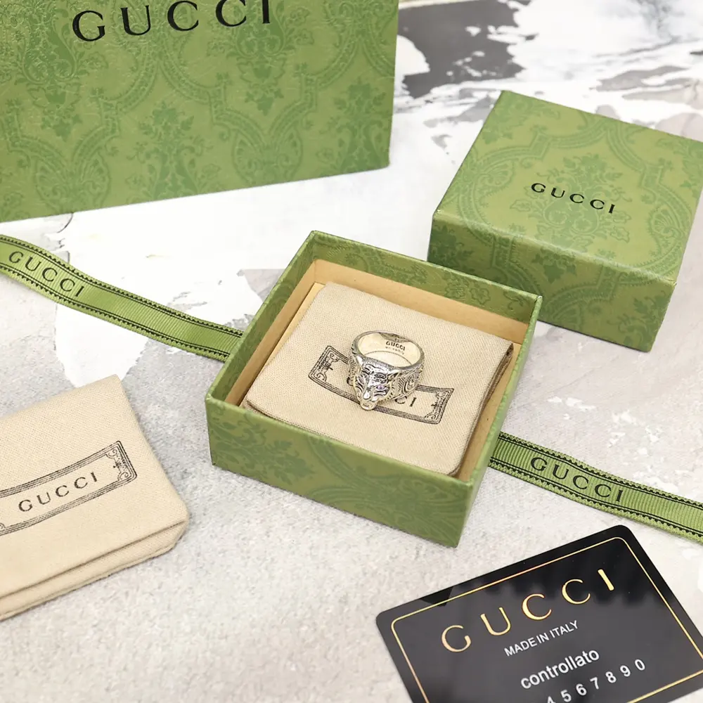 Gucci Double G Interlocking Narrow Ring