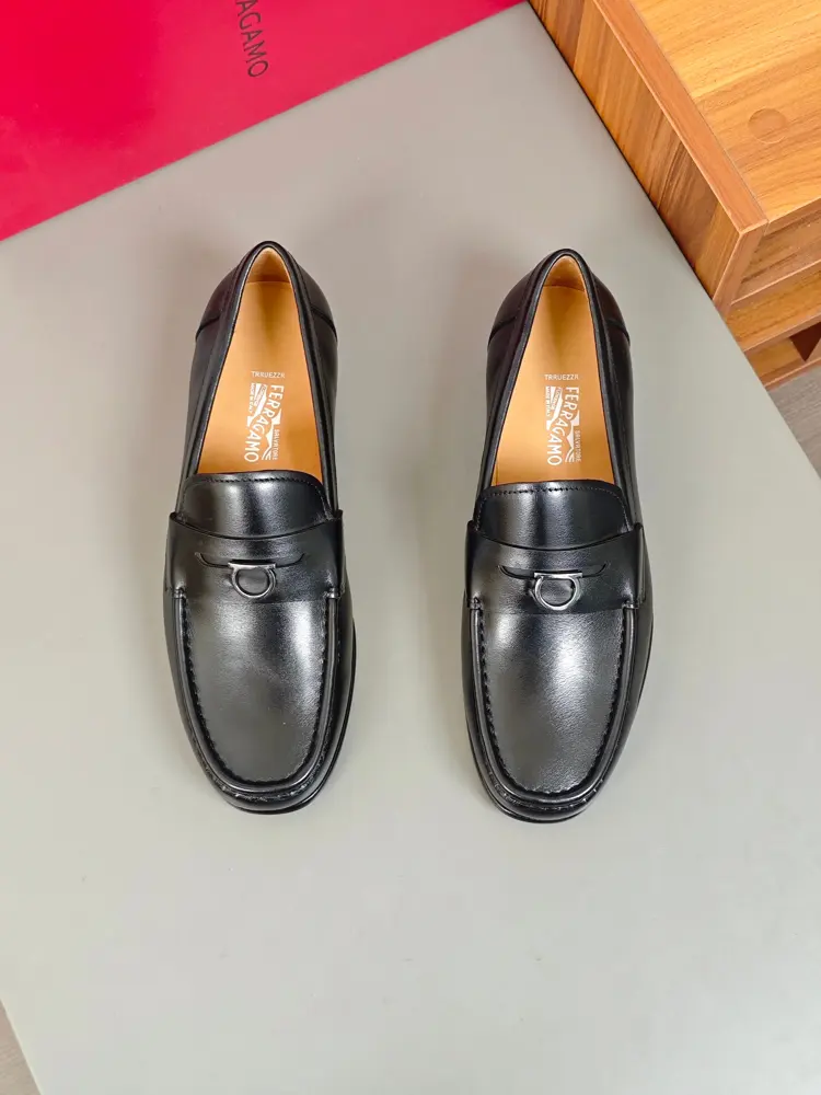Salvatore Ferragamo GANCINI Buckle Moccasin. A modern interpretation of the classic