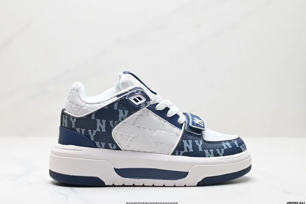 MLB Chunky Liner New York Yankees Senior Shoes Series Mid-cut Daddy Style Lightweight 3ASXCMM4N
