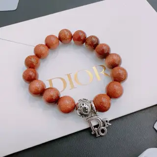 DIOR Multi-element agate Thai silver style bracelet