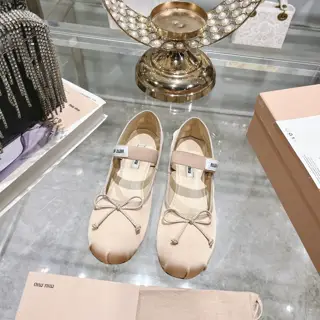 Miu Miu Miu French fairy ballet shoes