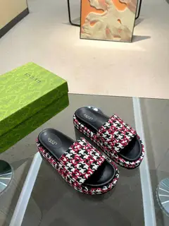 Gucci’s latest limited edition thick-soled slippers