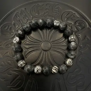 Chrome Hearts Classic Retro Multi-element Hawkeye Stone Bracelet