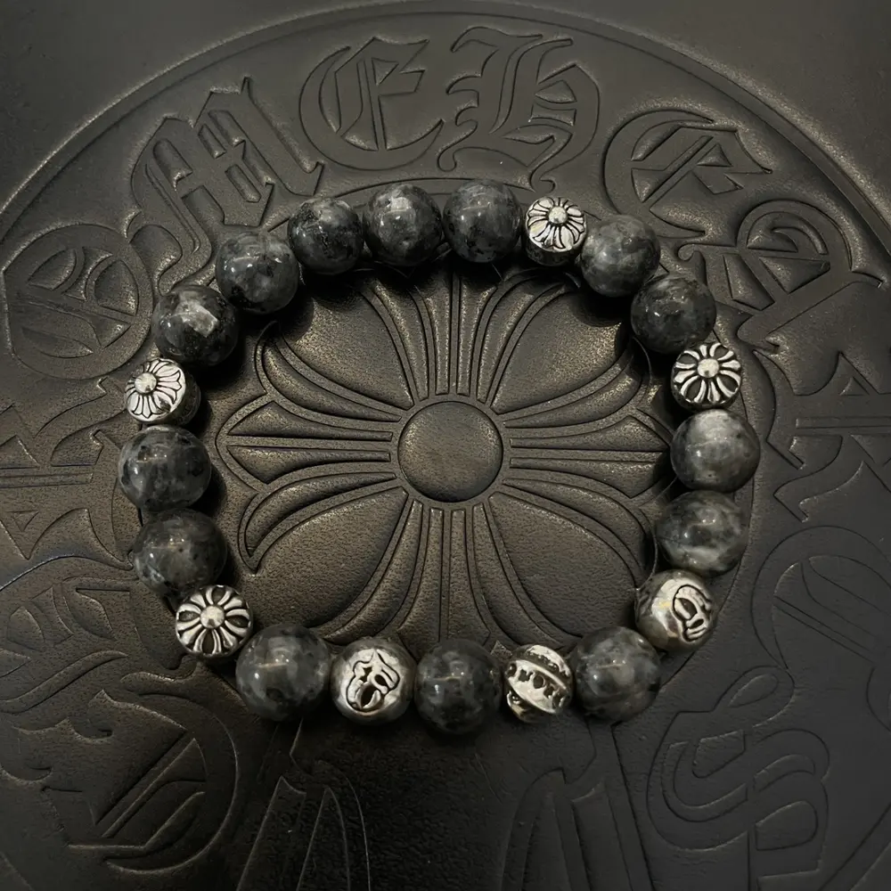 Chrome Hearts Classic Retro Multi-element Hawkeye Stone Bracelet