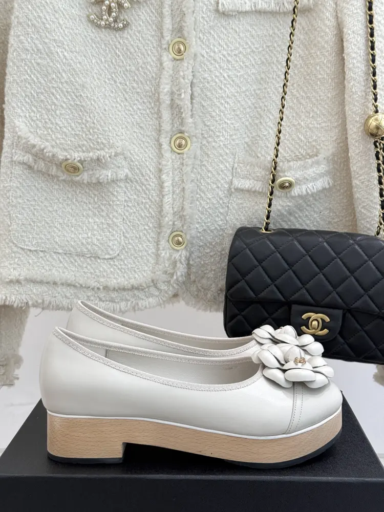 Chanel Thick-soled Camellia Series Shoes