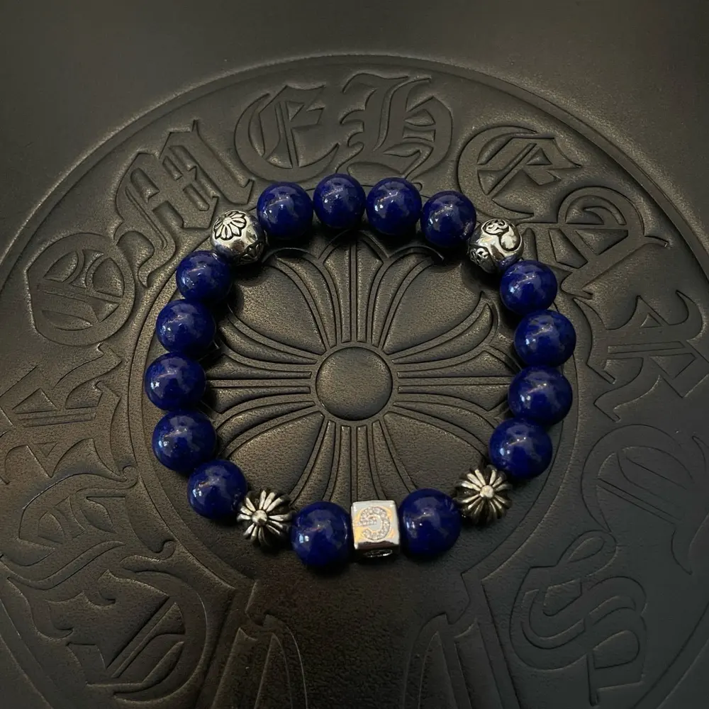 Chrome Hearts Classic Vintage Lapis Lazuli Bracelet
