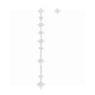 APM Monaco asymmetrical long star-shaped earrings