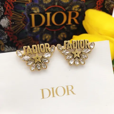 Dior The new five-pointed star earrings are loved by all the top brands. The metal texture