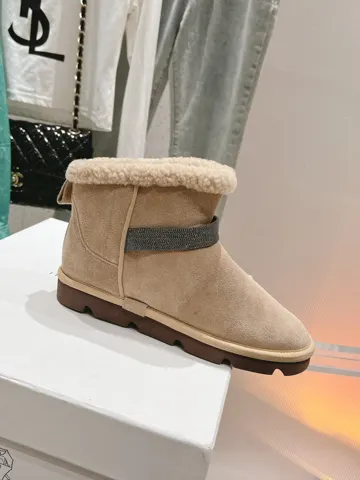 Brunello Cucinelli sheep curly snow boots The latest foreign trade hot-selling model