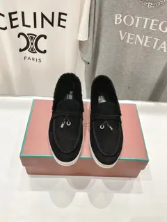 Loro piana furry shoes