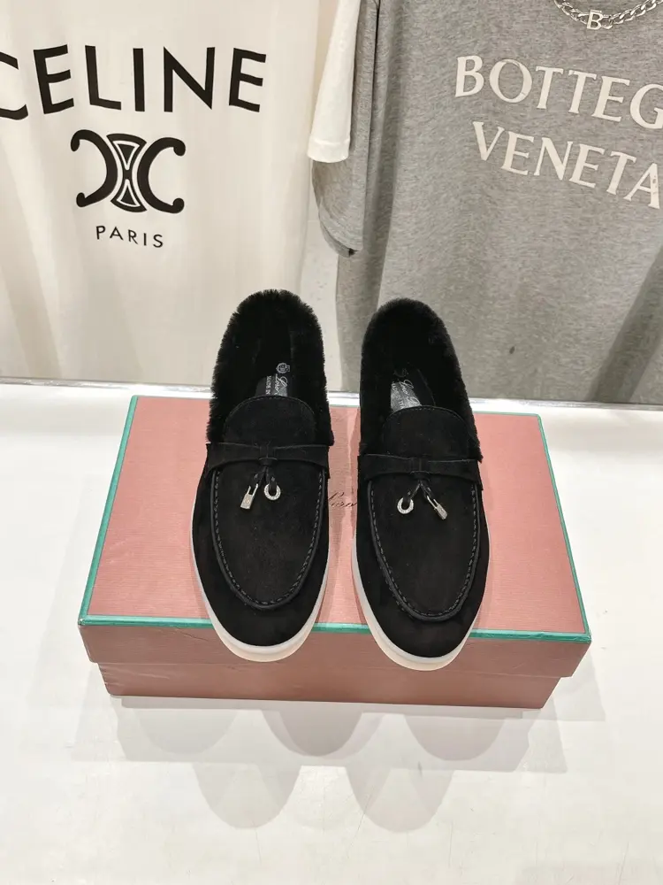 Loro piana furry shoes