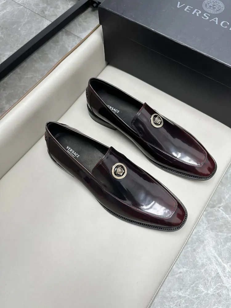 Versace business leather shoes