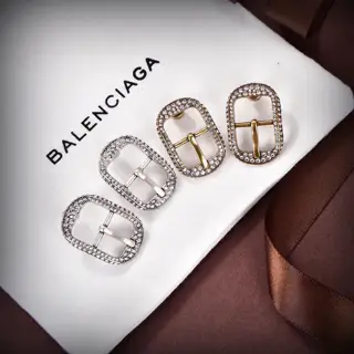 Balenciaga square diamond earrings