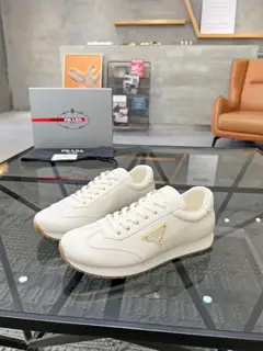 Prada men’s leather sneakers
