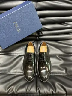 Dior men’s formal leather shoes with large soles