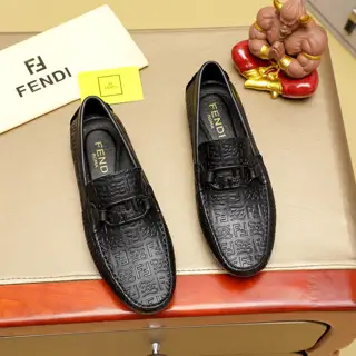 Fendi classic new men’s casual slip-on shoes Counter quality