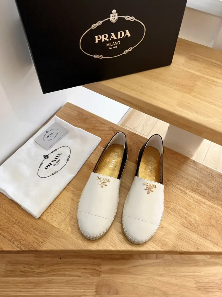 Prada Nappa leather fisherman shoes flat casual espadrilles