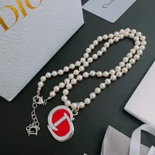 DIOR New Dior necklace Original goods New counter model Retro fashion must-have Men and