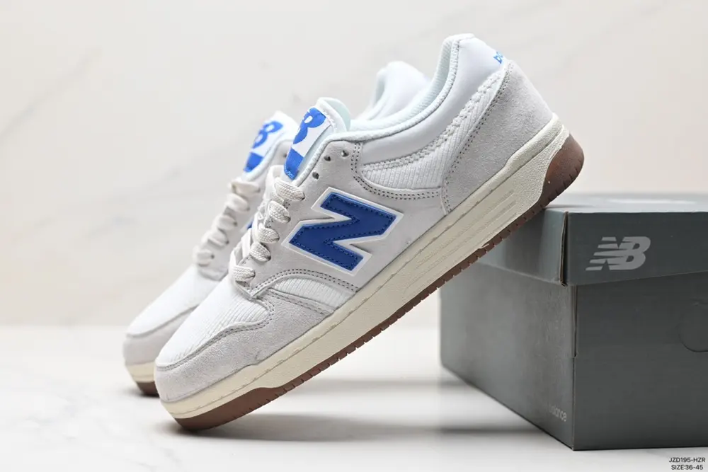 New Balance NB480 series shock-absorbing and wear-resistant low-top lace-up casual sneakers BB480LEO
